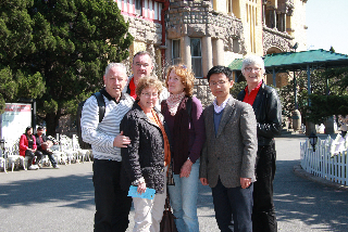 Gruppenbild bei Ankunft in der Provinz Shandong