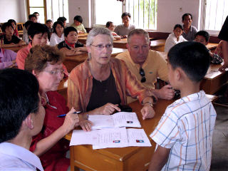 Treffen mit von uns geförderten Schülern in 2007